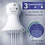 Ducha Elétrica SS 3T 5200W Instalação Prática Branca Zagonel 220V