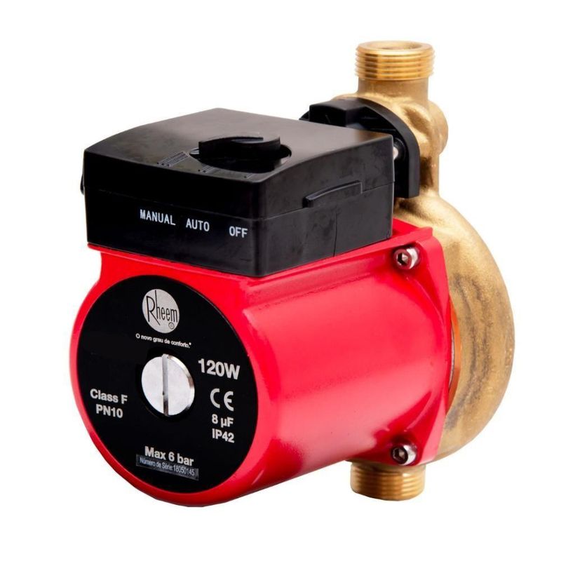 Kit Aquecedor a Gás com Bomba de Circulação RB3AP15PVPTIK1 Branco Rheem Bivolt