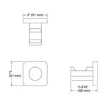 Cabide Parallel Organização de Toalhas Design Elegante Preto Kohler Brasil