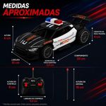 Carrinho de Controle Remoto Policia Esportivo Veloz Escala 1:22 Recarregavelusb Yeet