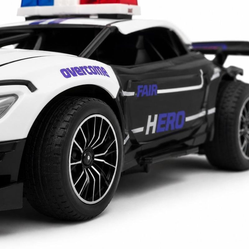 Carrinho de Controle Remoto Policia Esportivo Veloz Escala 1:22 Recarregavelusb Yeet