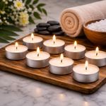 Vela Rechaud Decorativa Kit 50 Velas Brancas Base Aluminio Iluminacao Suave Romantica Casamento Mesa