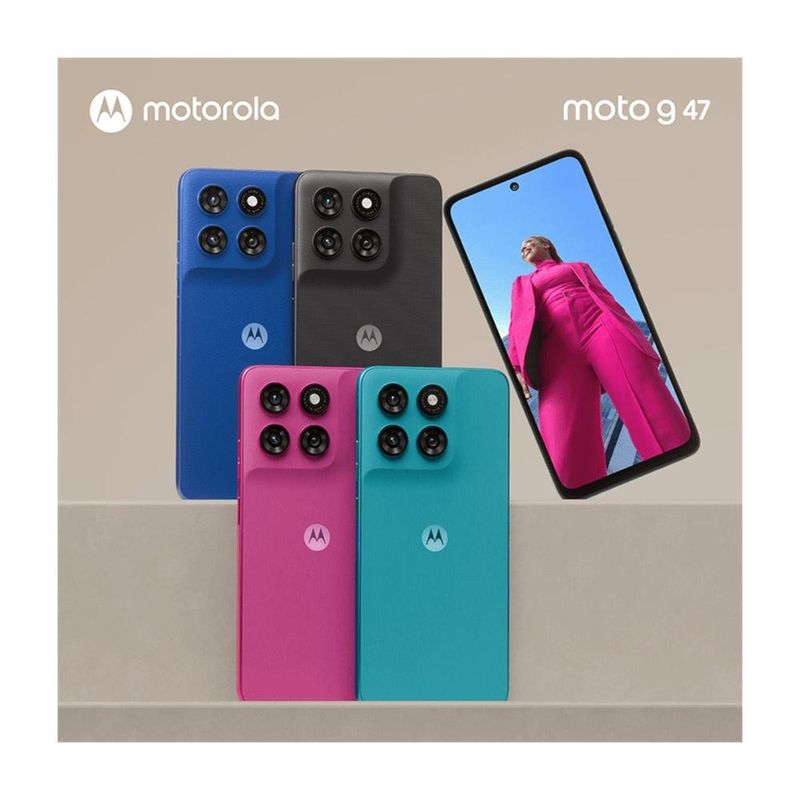 Smartphone motorola moto g47 5g 128gb 4gb ram câmera 50mp grafite