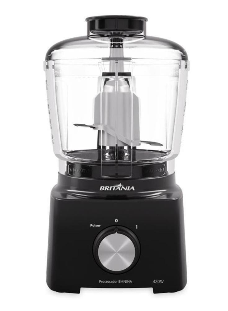 Processador de alimentos britânia bmn04a 420w 500ml lâmina inox