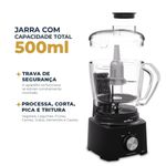 Processador de alimentos britânia bmn04a 420w 500ml lâmina inox