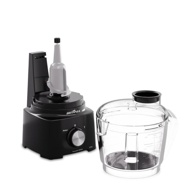 Processador de alimentos britânia bmn04a 420w 500ml lâmina inox