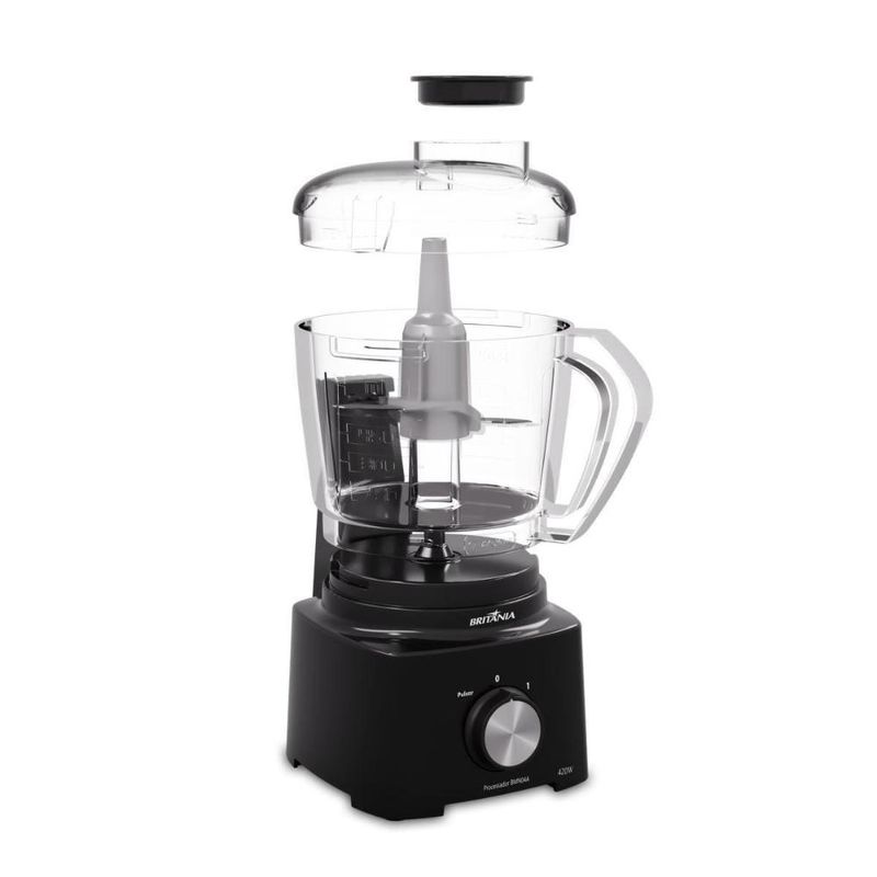 Processador de alimentos britânia bmn04a 420w 500ml lâmina inox