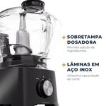 Processador de alimentos britânia bmn04a 420w 500ml lâmina inox