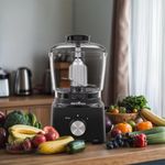 Processador de alimentos britânia bmn04a 420w 500ml lâmina inox