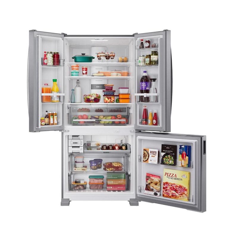 Geladeira brastemp bro85mk 559l frost free french door portas inox