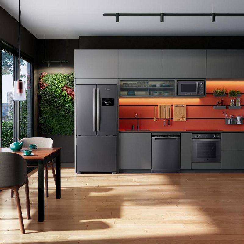 Geladeira brastemp bro85mk 559l frost free french door portas inox