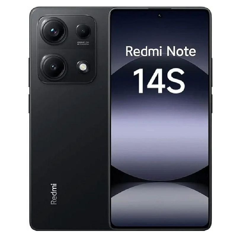Smartphone Xiaomi Redmi Note 14S 8GB RAM 256GB Camera 108MP Versao Global Preto