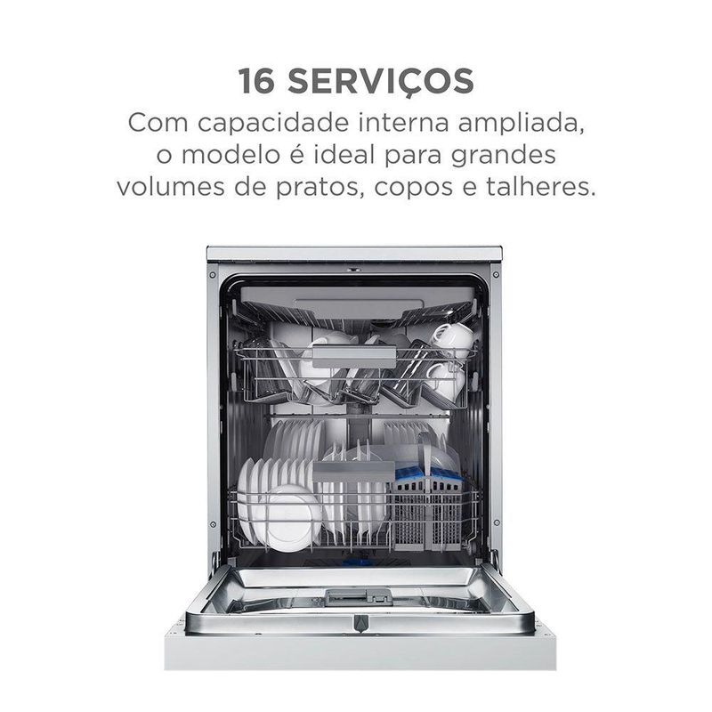 LAVA-LOUCA MIDEA SMART HOME INOX 220V 16 SERVICOS (MDWEF1633GSS2)