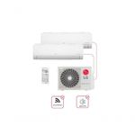 Ar Condicionado Multi Split Inverter LG 2x Evap Hiwall 12000 BTUS Quente e Frio 220V AMNW12GSJA1