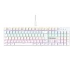 Teclado Gamer Mecânico Fortrek Gravity 100 Fullsized Switches Outemu Red Iluminação Rainbow Branco