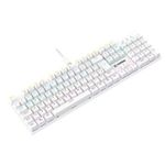 Teclado Gamer Mecânico Fortrek Gravity 100 Fullsized Switches Outemu Red Iluminação Rainbow Branco