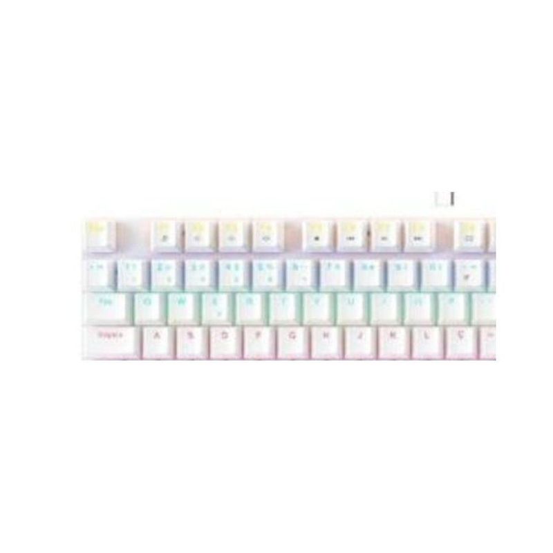 Teclado Gamer Mecânico Fortrek Gravity 100 Fullsized Switches Outemu Red Iluminação Rainbow Branco