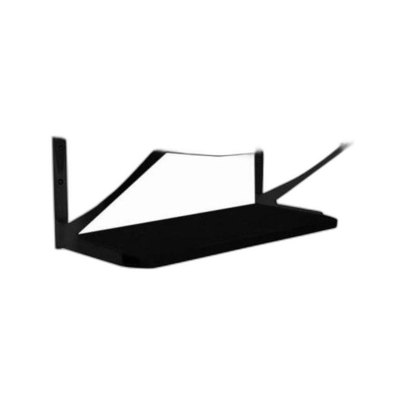 Kit Prateleiras Decore Retangular MDP Preto Multivisão 3 Peças