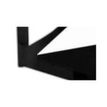 Kit Prateleiras Decore Retangular MDP Preto Multivisão 3 Peças