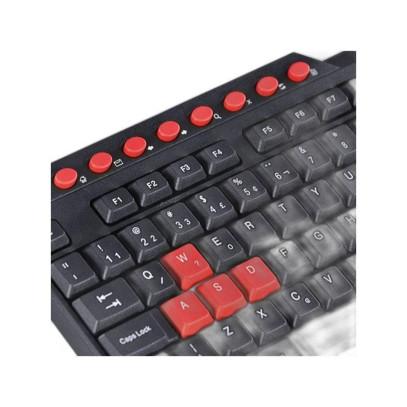 Teclado Gamer Vinik Vx Dragon GT100 ABNT2 16 Teclas Multimidia Preto Vermelho