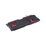 Teclado Gamer Vinik Vx Dragon GT100 ABNT2 16 Teclas Multimidia Preto Vermelho
