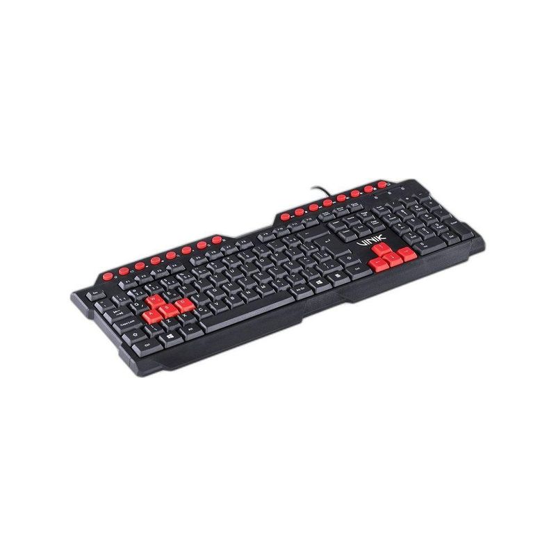 Teclado Gamer Vinik Vx Dragon GT100 ABNT2 16 Teclas Multimidia Preto Vermelho