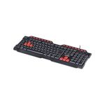 Teclado Gamer Vinik Vx Dragon GT100 ABNT2 16 Teclas Multimidia Preto Vermelho