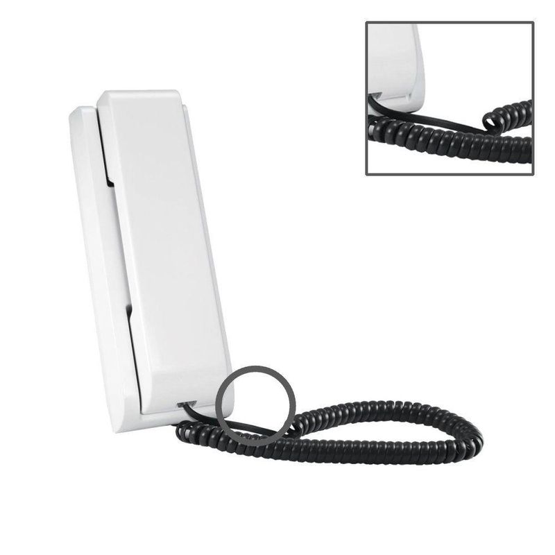 Interfone AZ-S01 Ajuste de Volume e Toque Compatível com Porteiros Residenciais Branco HDL