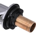 Torneira para lavatório bica móvel 1/2'' latão cromado abertura rápida c50 liege