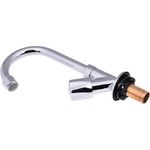 Torneira para lavatório bica móvel 1/2'' latão cromado abertura rápida c50 liege
