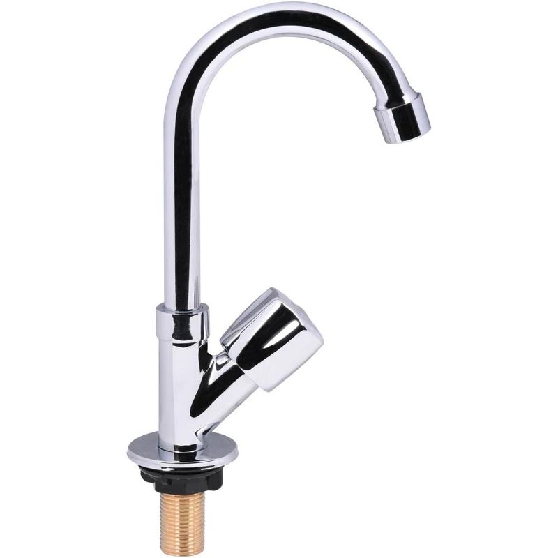 Torneira para lavatório bica móvel 1/2'' latão cromado abertura rápida c50 liege