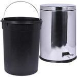 Lixeira redonda 20 litros aço inox com pedal kala