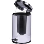 Lixeira redonda 20 litros aço inox com pedal kala