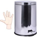 Lixeira redonda 20 litros aço inox com pedal kala