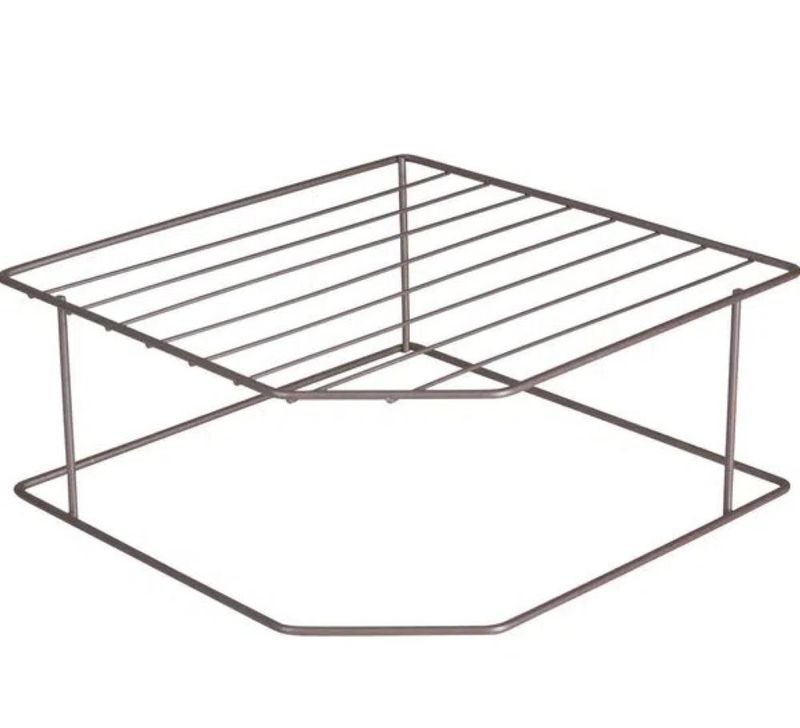 Organizador pratos louças para pia horizontal 2 niveis metalizado lavanda 990746 bel