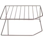 Organizador pratos louças para pia horizontal 2 niveis metalizado lavanda 990746 bel
