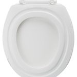 Assento sanitário almofadado branco liege eva pp nylon pu ecológico rebaixo higiênico compatível oval