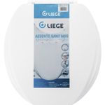 Assento sanitário almofadado branco liege eva pp nylon pu ecológico rebaixo higiênico compatível oval