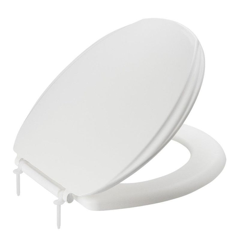 Assento sanitário almofadado branco liege eva pp nylon pu ecológico rebaixo higiênico compatível oval