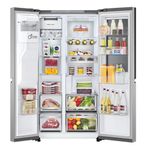 Geladeira lg side by side instaview gc-x267gl5 628l inox look inverter bivolt