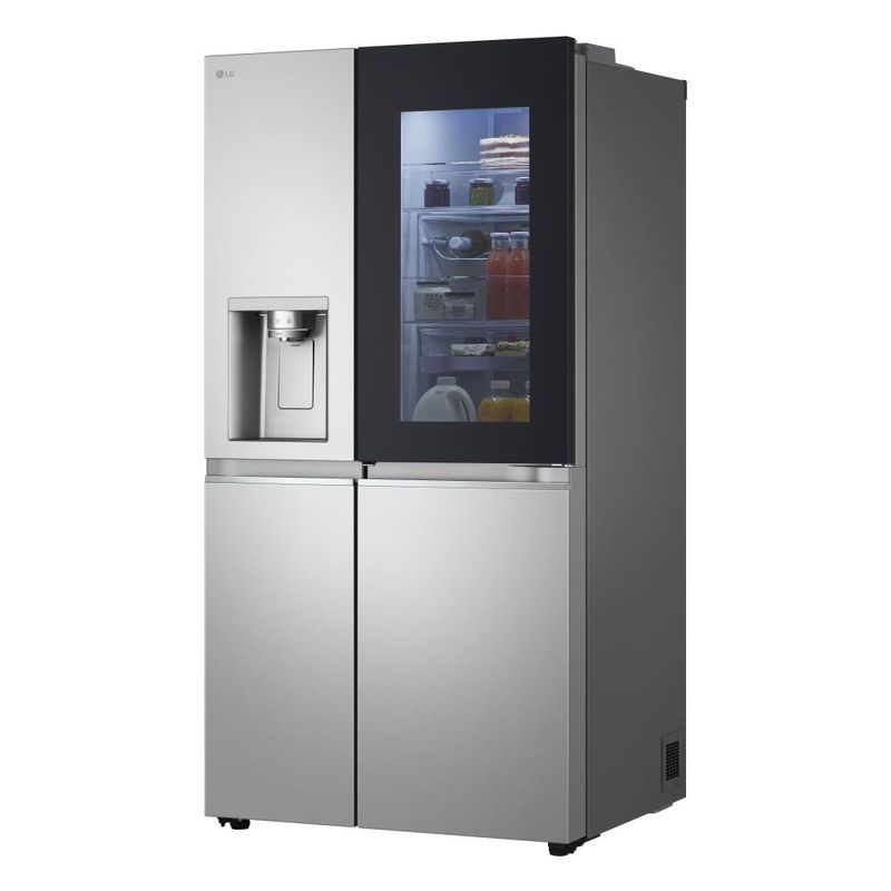 Geladeira lg side by side instaview gc-x267gl5 628l inox look inverter bivolt