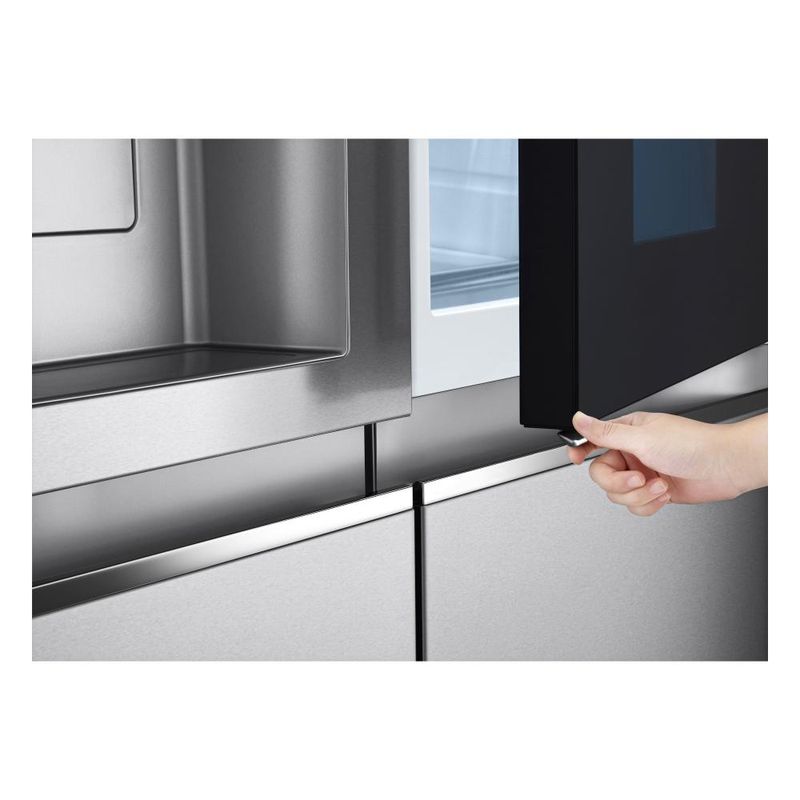 Geladeira lg side by side instaview gc-x267gl5 628l inox look inverter bivolt