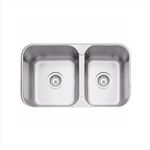 Cuba dupla embutir ou sobrepor aço inox acetinado 69x40 cm tramontina