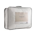 Edredom hotel saphira casal toque 300 fios branco poliéster