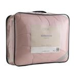 Edredom hotel saphira casal toque 300 fios rosa poliéster