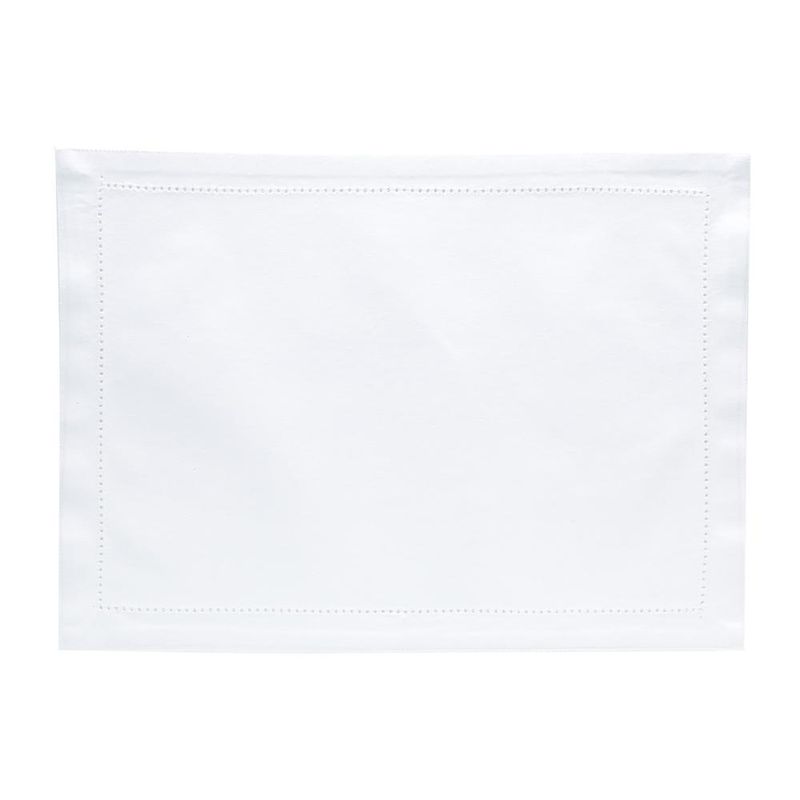 Jogo americano ponto ajour wolff de algodão branco 45cm
