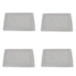 Jogo americano com 4 lugares 45 x 30 branco renda