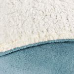Cobertor coberta fênix queen sherpa pele de carneiro mantinha flannel azul quartzo