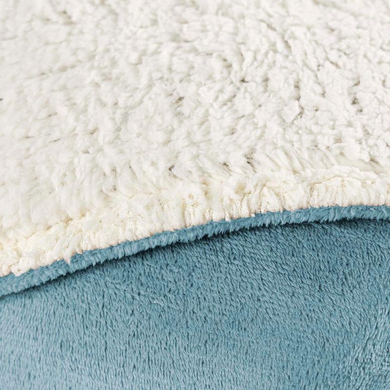 Cobertor coberta fênix queen sherpa pele de carneiro mantinha flannel azul quartzo