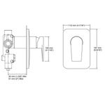 Acabamento para Chuveiro Monocomando Taut T74039BR-4-CP Cromado Kohler Brasil
